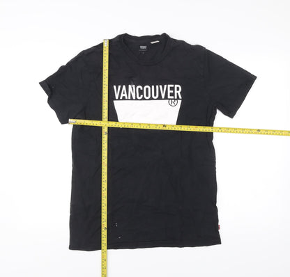 Levi's Men's Black Vancouver Graphic Print T-Shirt Size M