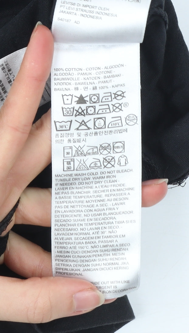 Levi's Men's Black Vancouver Graphic Print T-Shirt Size M