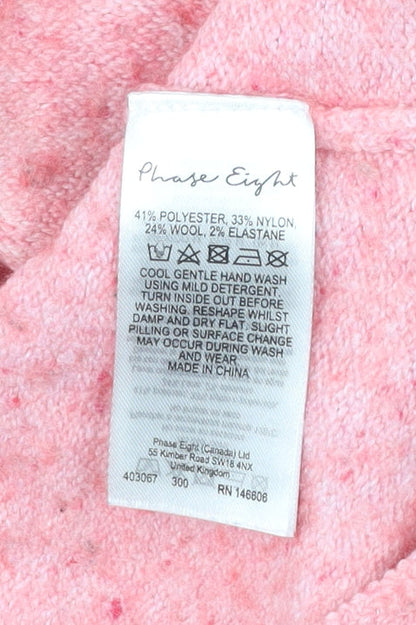 Womens UK Size M Phase Eight Pink Pullover Jumper