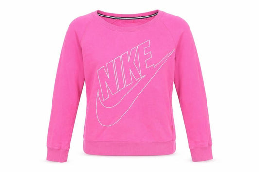 Womens UK Size S Nike Pink Pullover Sweatshirt