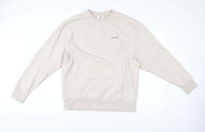 Mens UK Size M COLLUSION Beige Pullover Sweatshirt