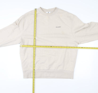 Mens UK Size M COLLUSION Beige Pullover Sweatshirt