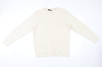 IL SARTO Mens Beige L Sweatshirt Pullover Crew Neck Long Sleeve