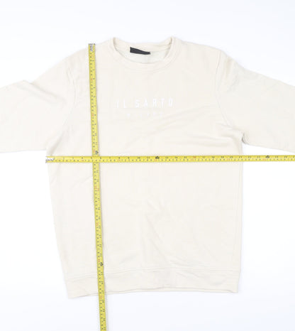IL SARTO Mens Beige L Sweatshirt Pullover Crew Neck Long Sleeve