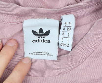 Mens UK Size S adidas Pink  T-Shirt