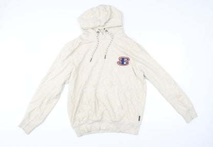 Mens UK Size L Ben Sherman Beige Pullover Hoodie