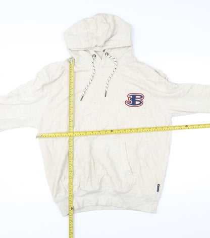 Mens UK Size L Ben Sherman Beige Pullover Hoodie