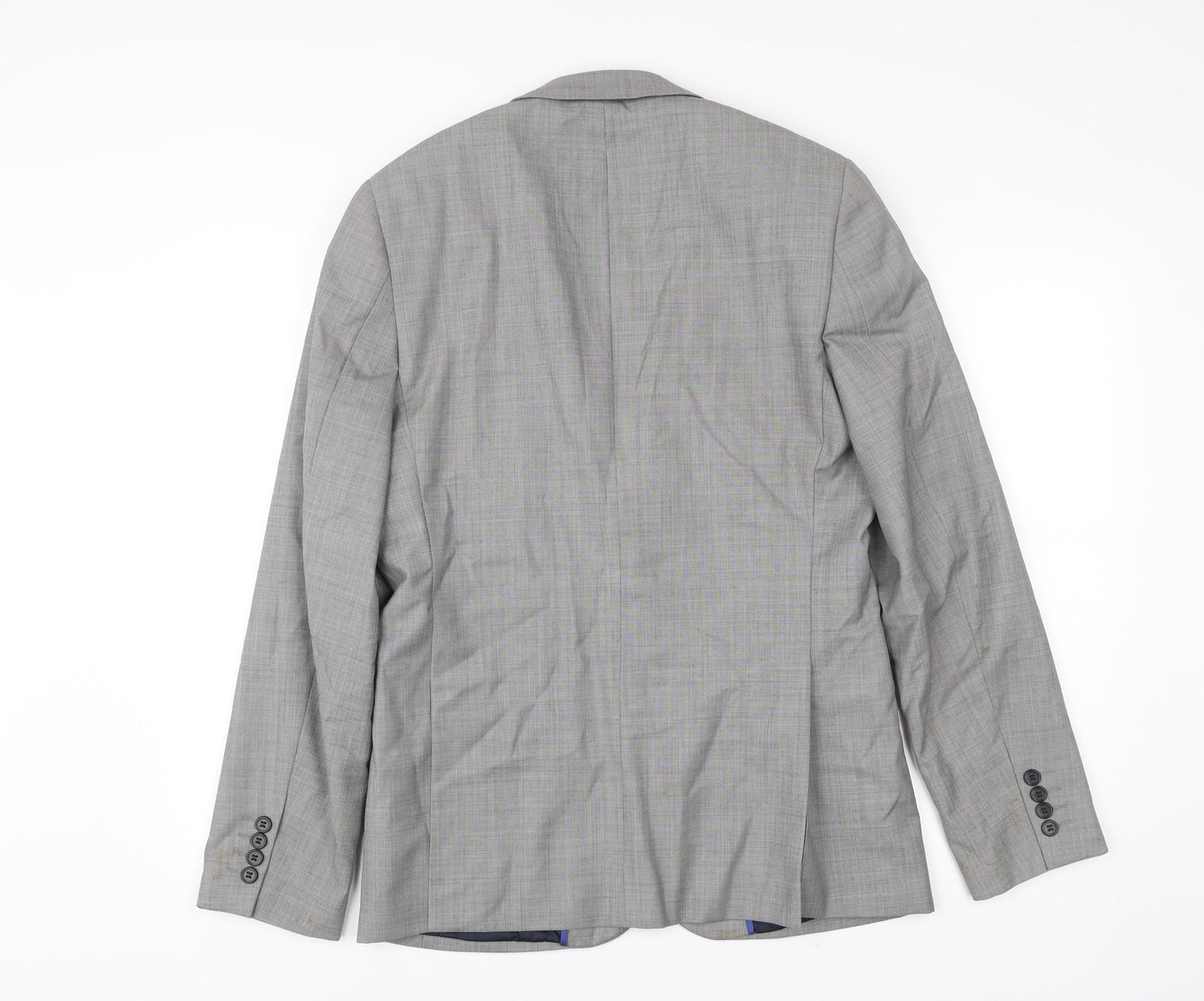 Mens UK Size 38 Topman Regular Grey Suit Jacket