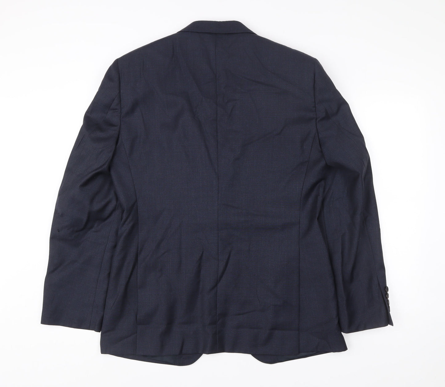 Next Italia Men’s Blue Wool Blazer Jacket Size 40 Regular Classic Fit