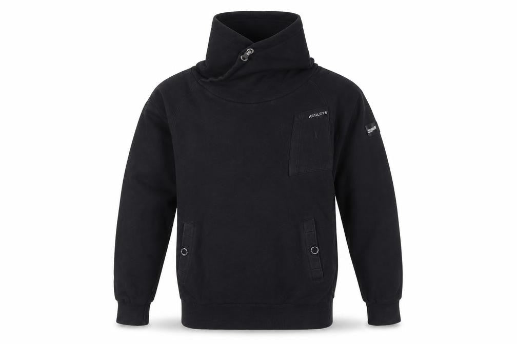 Mens UK Size L Henleys Black Pullover Hoodie