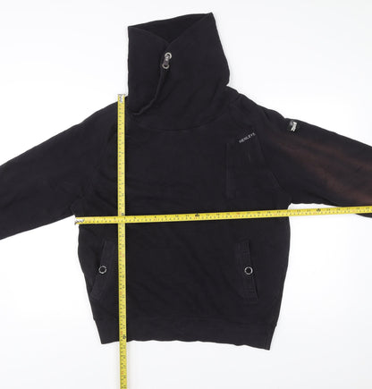 Mens UK Size L Henleys Black Pullover Hoodie
