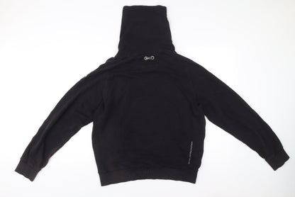 Mens UK Size L Henleys Black Pullover Hoodie