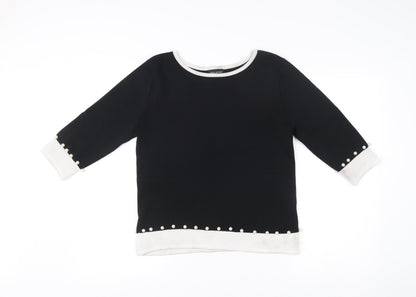 Womens UK Size S James Lakeland Black Pullover Jumper