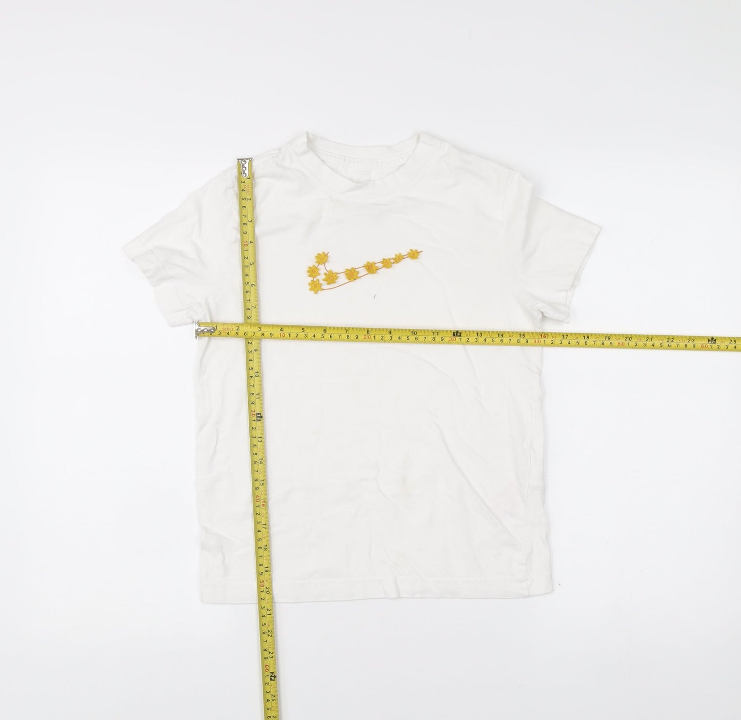 Womens UK Size S Nike White Basic T-Shirt
