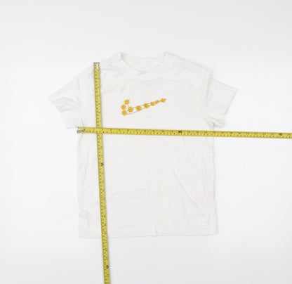 Womens UK Size S Nike White Basic T-Shirt
