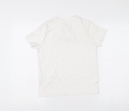 Womens UK Size S Nike White Basic T-Shirt