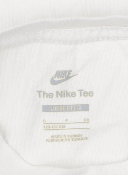 Womens UK Size S Nike White Basic T-Shirt