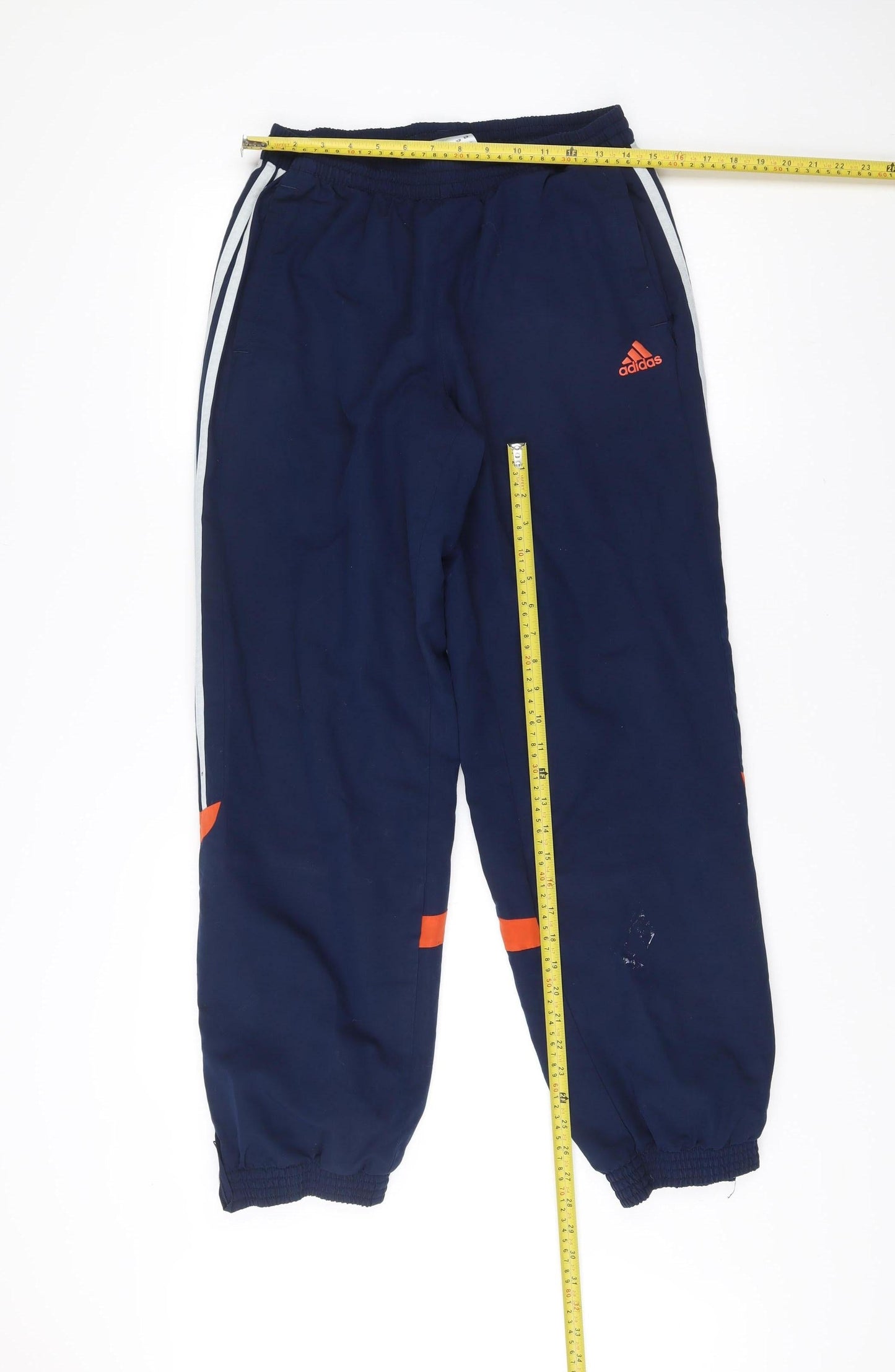 Adidas Men’s Blue Track Pants L Quick Dry Elastic Waist Sportswear