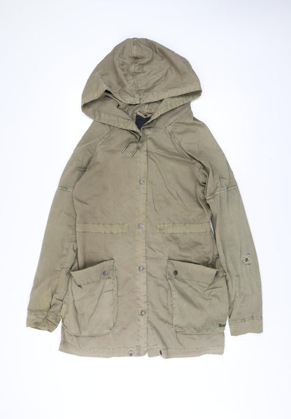 Womens UK Size S Bench Green Parka Coat