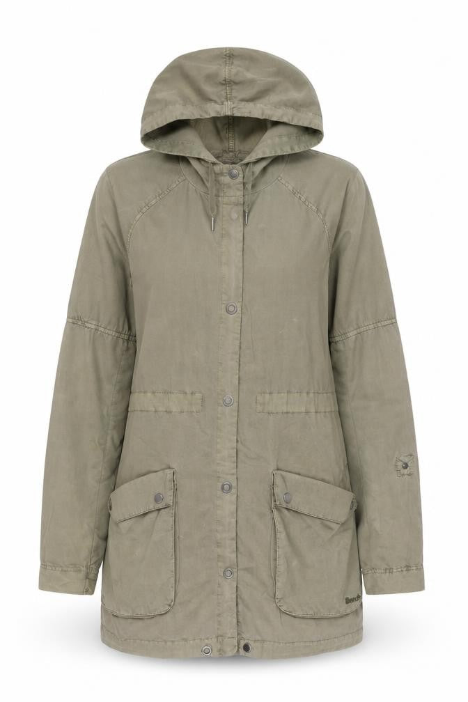Womens UK Size S Bench Green Parka Coat