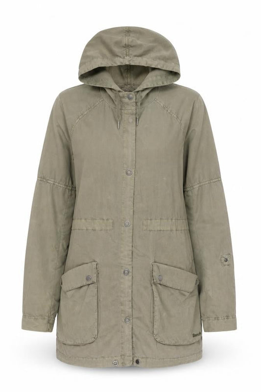 Womens UK Size S Bench Green Parka Coat