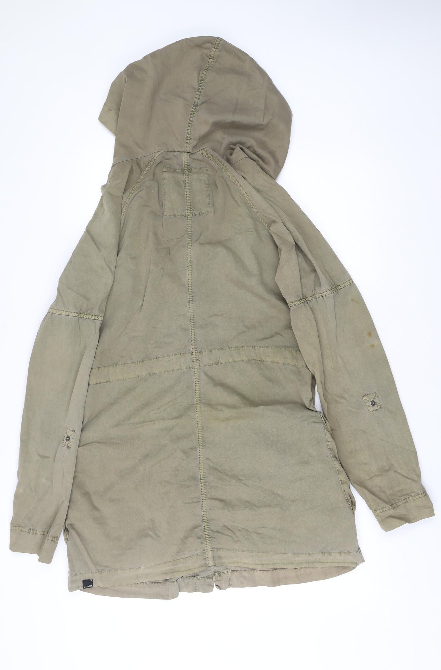 Womens UK Size S Bench Green Parka Coat