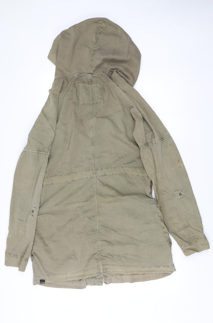 Womens UK Size S Bench Green Parka Coat