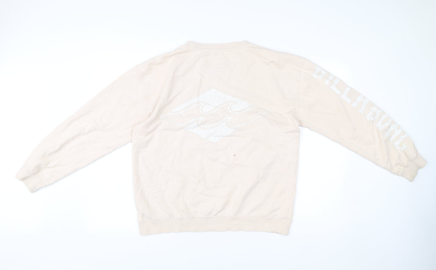 Mens UK Size S Billabong Beige Pullover Sweatshirt