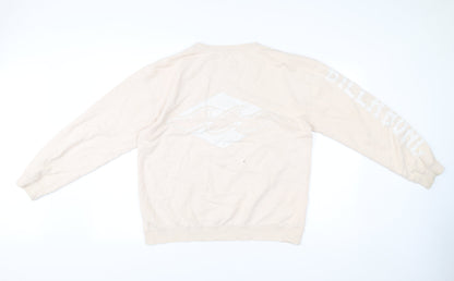 Mens UK Size S Billabong Beige Pullover Sweatshirt
