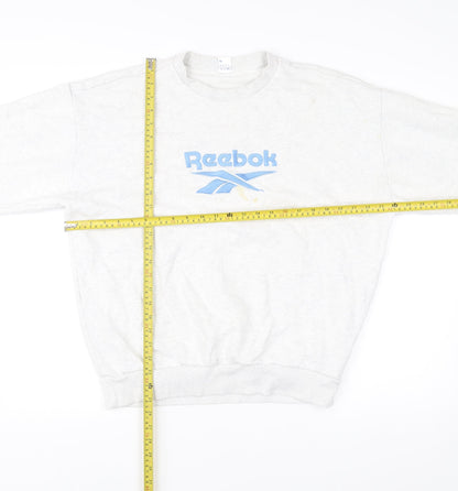 Mens UK Size M Reebok Grey Pullover Sweatshirt