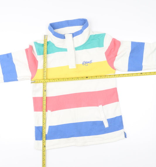 Animal Womens Multicoloured Stripe Henley Sweatshirt Size 10