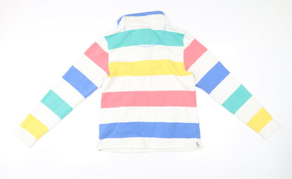 Animal Womens Multicoloured Stripe Henley Sweatshirt Size 10