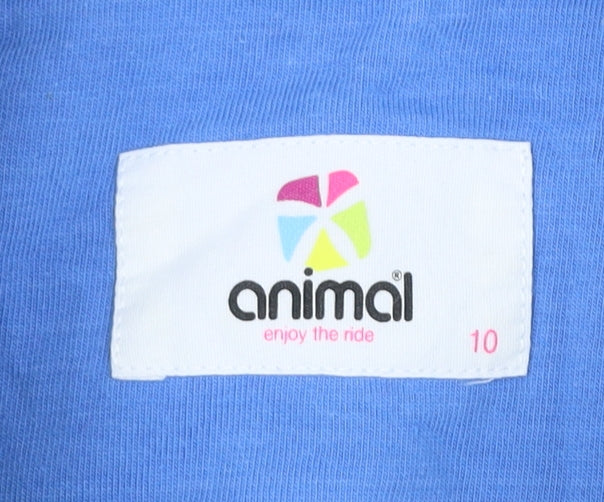 Animal Womens Multicoloured Stripe Henley Sweatshirt Size 10