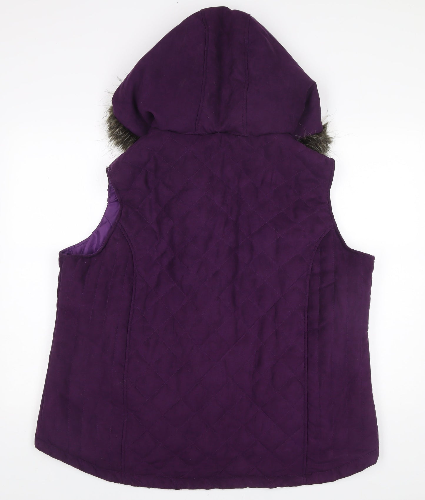 Womens UK Size XL EWM Purple Quilted Coat