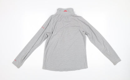 Trespass Women’s Grey 1/2 Zip Hoodie UK 10 Polyester Outdoor