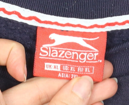 Mens UK Size XL Slazenger Blue Pullover Sweatshirt