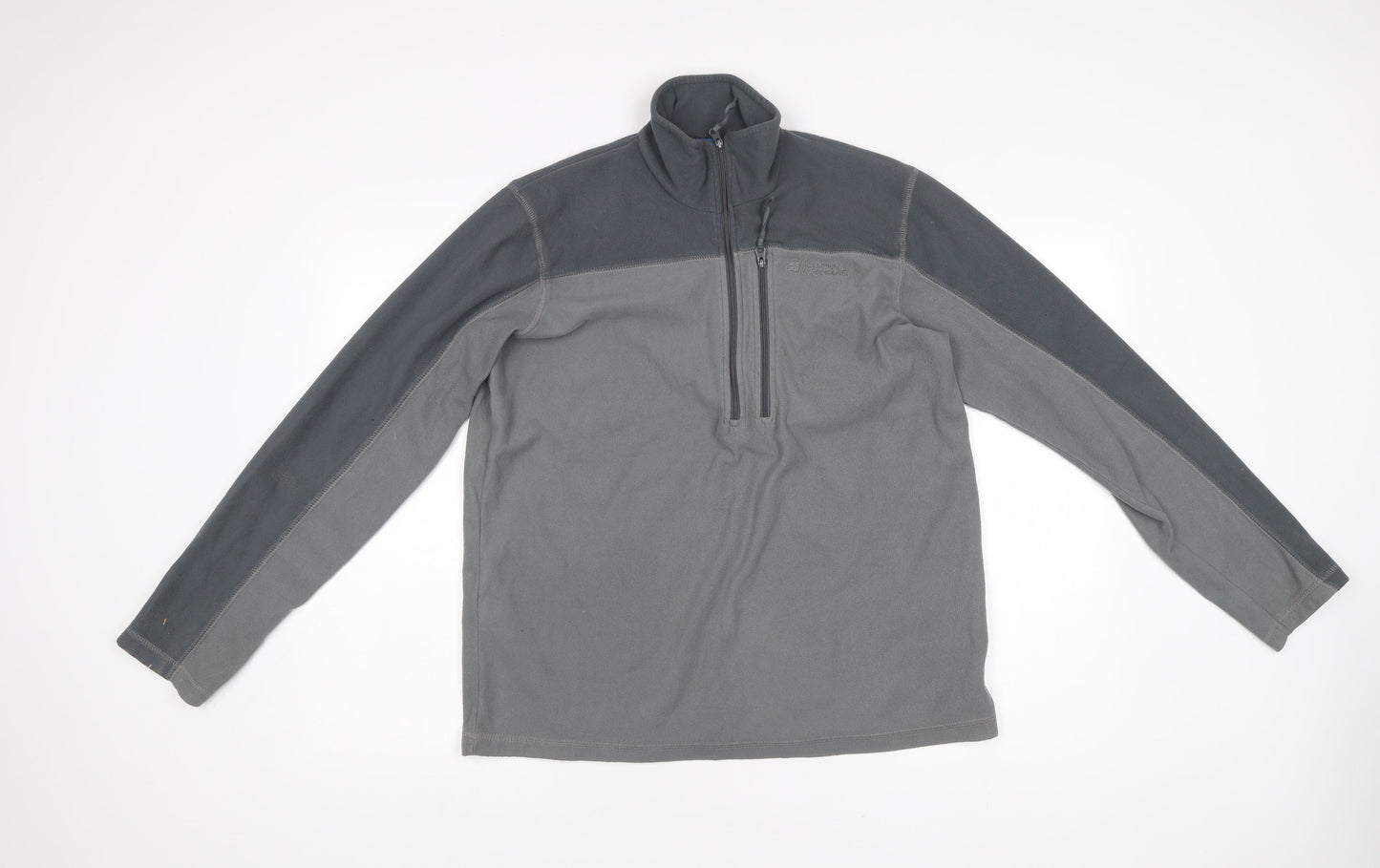 Mens UK Size S Mountain Warehouse Grey 1/2 Zip Sweatshirt