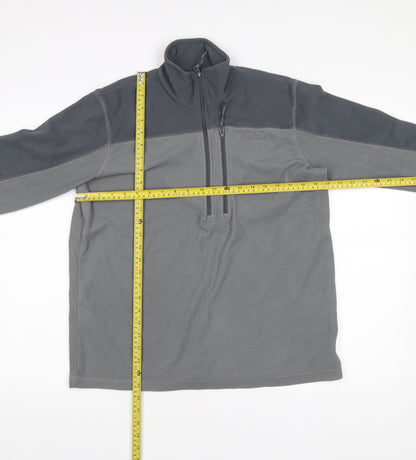 Mens UK Size S Mountain Warehouse Grey 1/2 Zip Sweatshirt