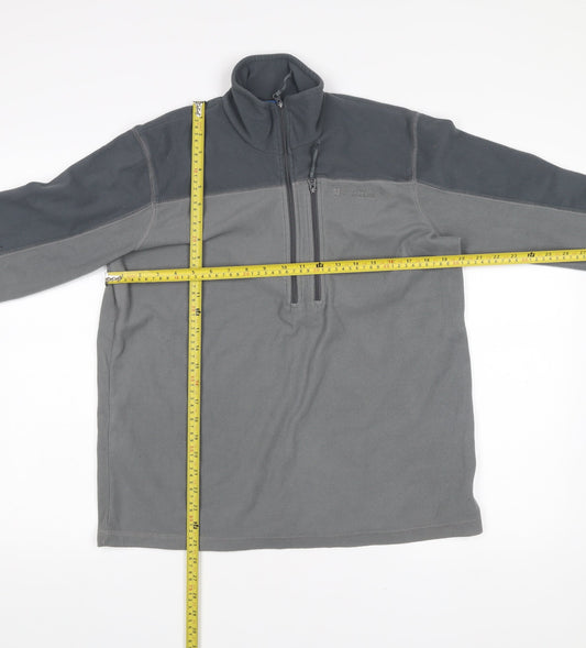 Mens UK Size S Mountain Warehouse Grey 1/2 Zip Sweatshirt