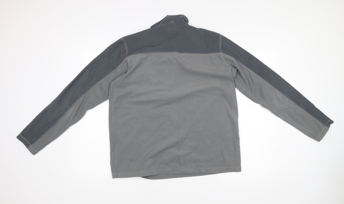 Mens UK Size S Mountain Warehouse Grey 1/2 Zip Sweatshirt