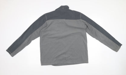 Mens UK Size S Mountain Warehouse Grey 1/2 Zip Sweatshirt
