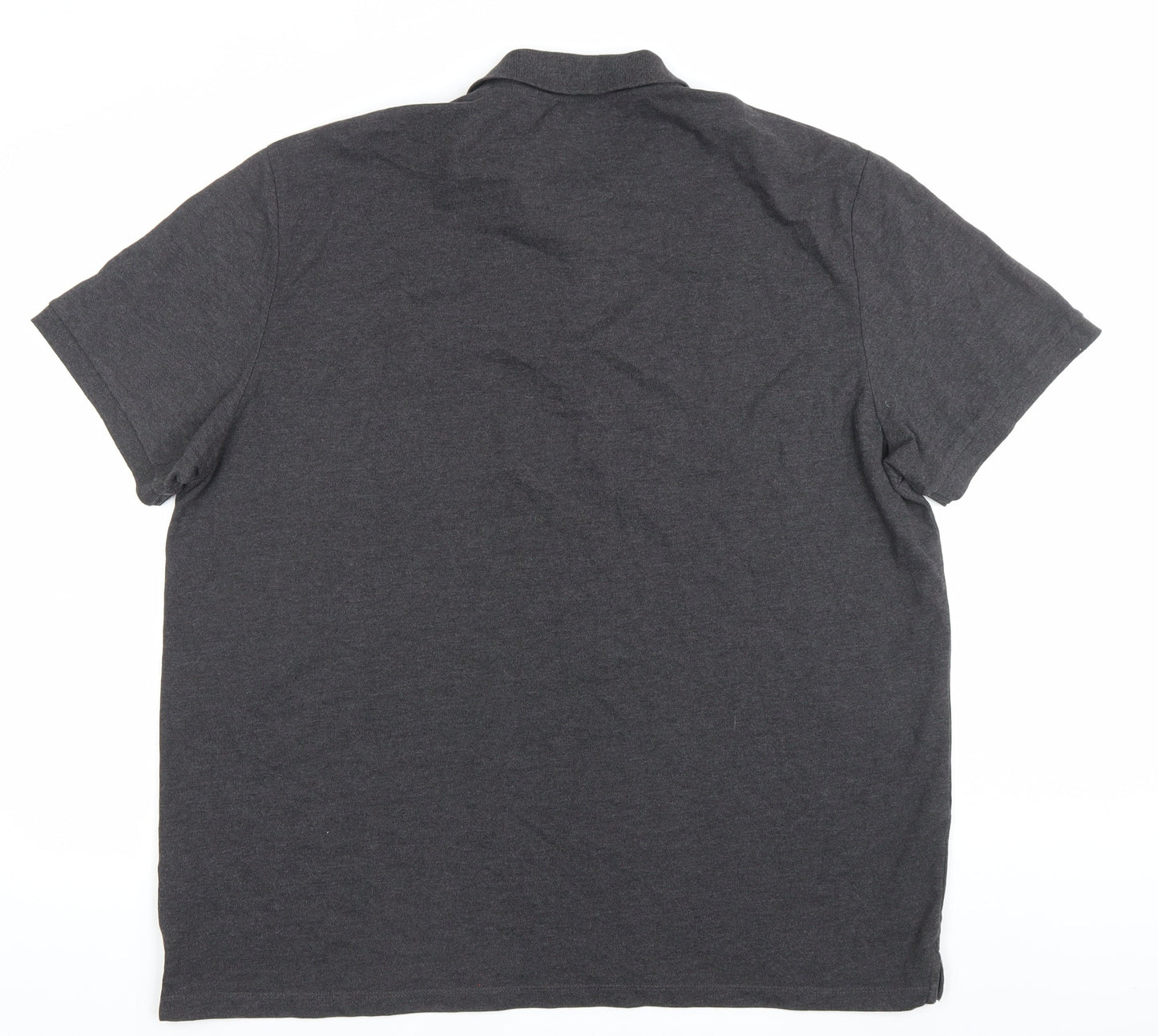 Next Men’s Grey Polo Shirt 2XL Regular Fit Cotton Blend