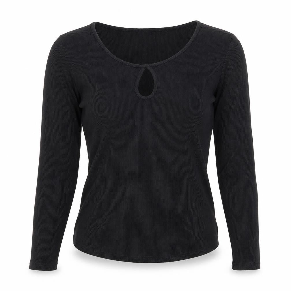 Womens UK Size S FOREVER 21 Black Basic T-Shirt