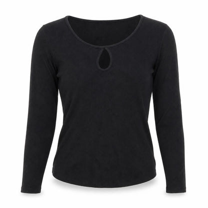 Womens UK Size S FOREVER 21 Black Basic T-Shirt