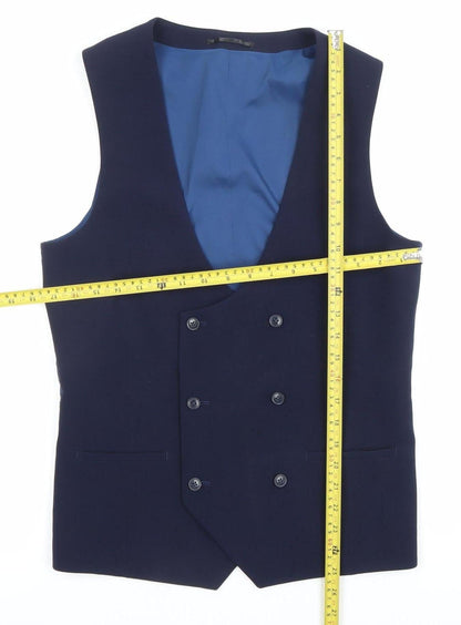 Mens UK Size 36 ONESIX5IVE Regular Blue Suit Waistcoat