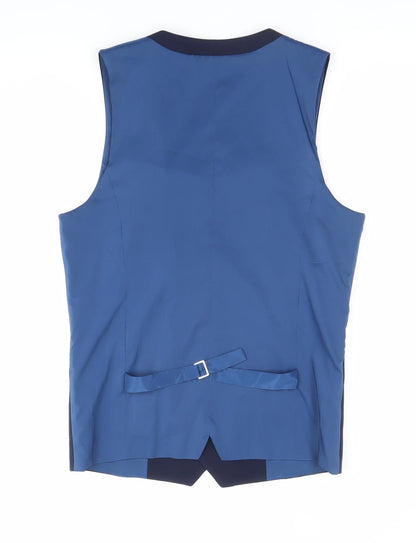 Mens UK Size 36 ONESIX5IVE Regular Blue Suit Waistcoat