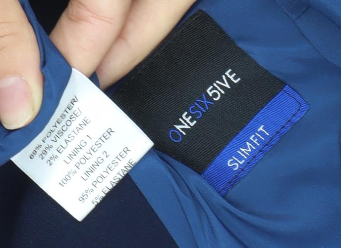 Mens UK Size 36 ONESIX5IVE Regular Blue Suit Waistcoat