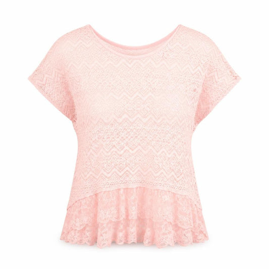 Womens UK Size M Hollister Pink Tunic Blouse