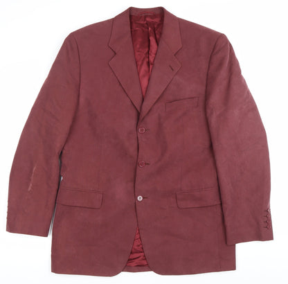 Mens UK Size 40 Hugo James Regular Red Suit Jacket