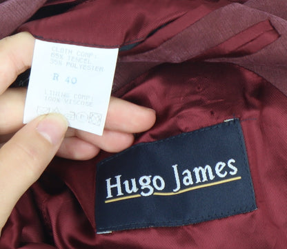 Mens UK Size 40 Hugo James Regular Red Suit Jacket